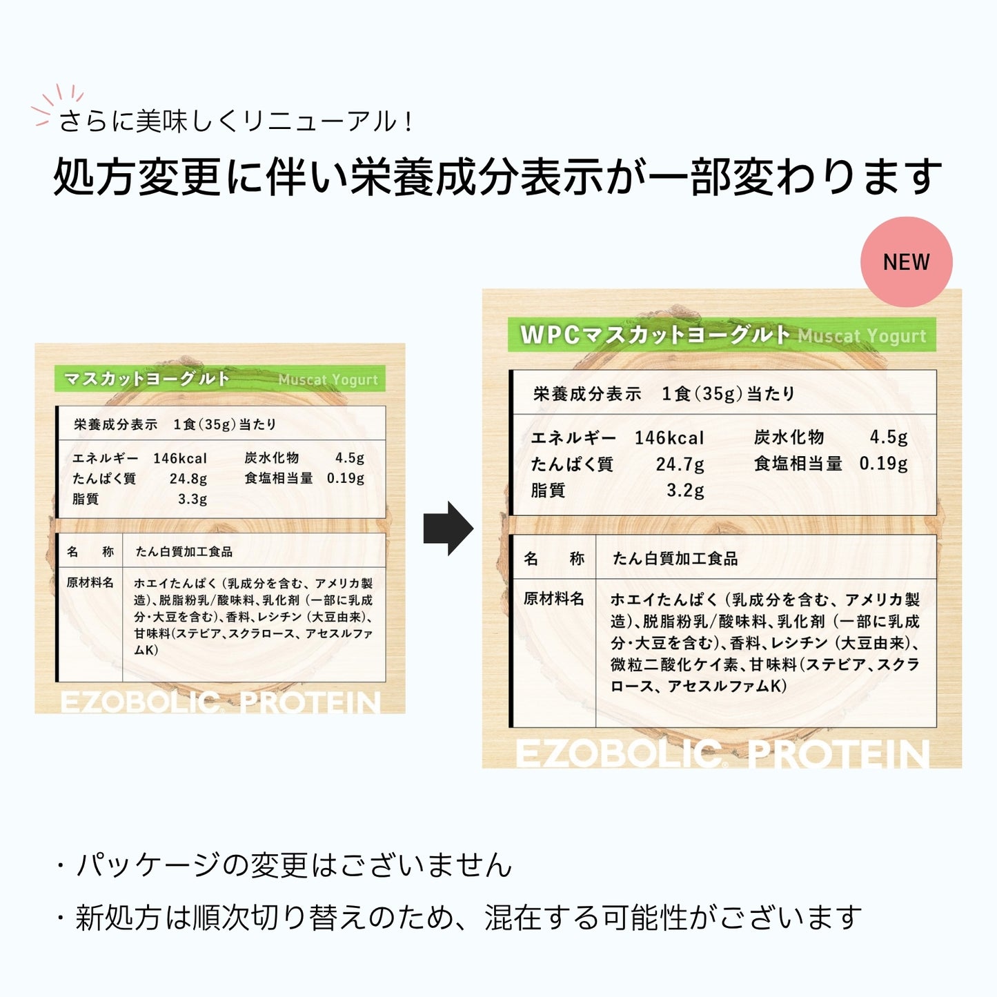 EZOBOLICプロテイン WPC100% マスカットヨーグルト
