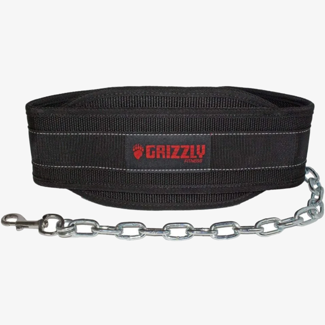 【本気のトレーニーに贈る】 GRIZZLYナイロンディッピングベルト (耐荷重40kg)