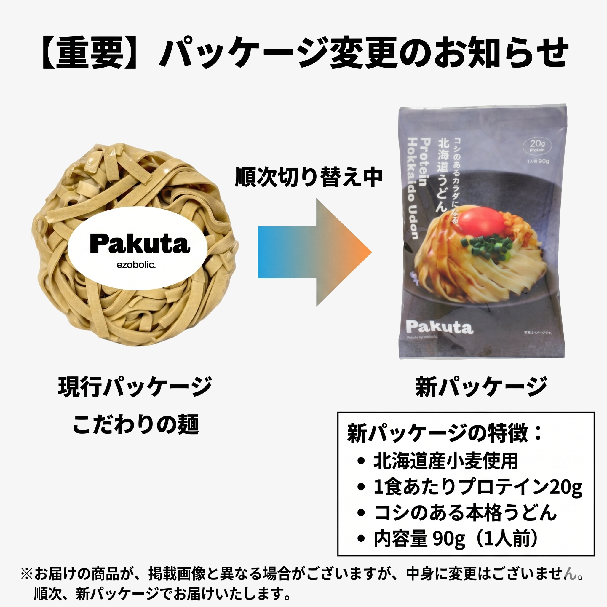 RING 2 ランクアップ特典 Pakuta by ezobolic プロテイン北海道うどん