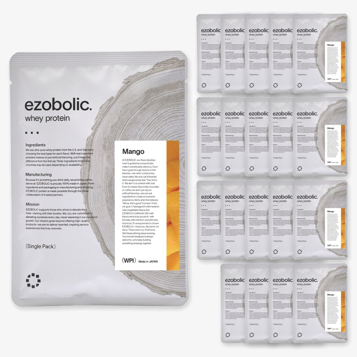 ezobolicプロテイン 個包装 WPI全4種セット
