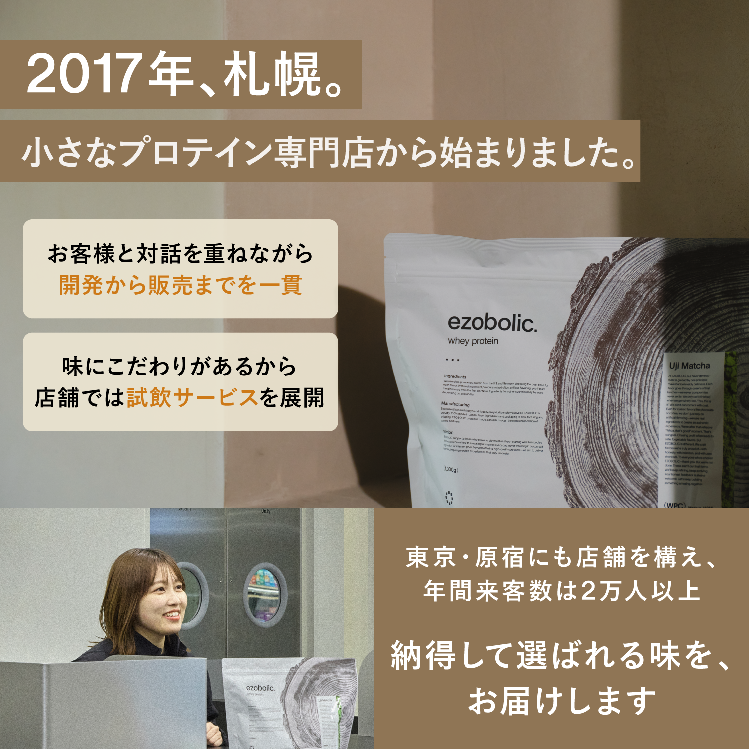 ezobolicプロテイン　WPC100% チョコレート
