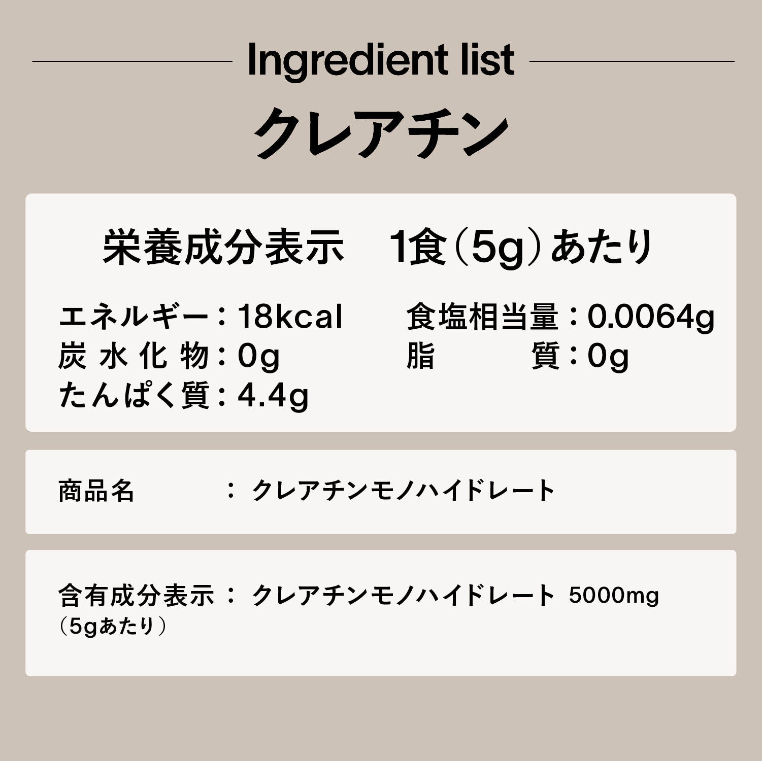 ezobolic CREATINE（MONOHYDRATE）