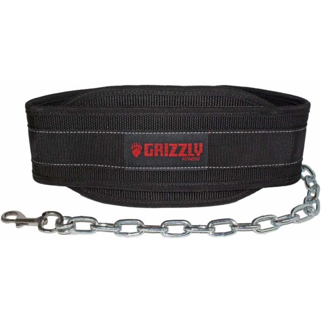 【本気のトレーニーに贈る】 GRIZZLYナイロンディッピングベルト （耐荷重40kg）