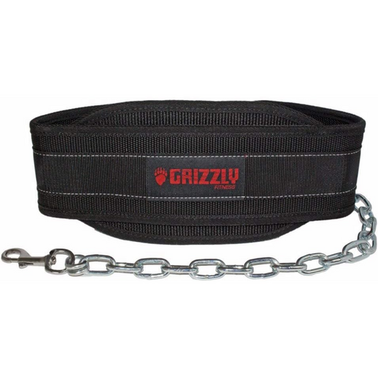 【本気のトレーニーに贈る】 GRIZZLYナイロンディッピングベルト （耐荷重40kg）