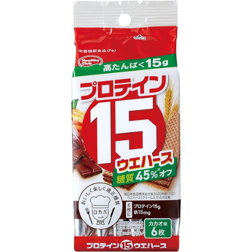 プロテイン15ウエハース カカオ／レモンバニラ