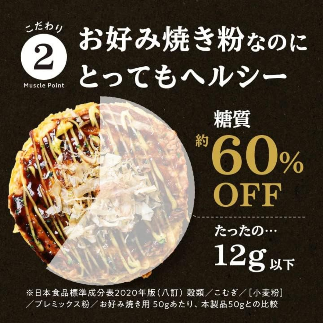 なかやまきんに君プロデュース きんにくお好み焼き粉250g