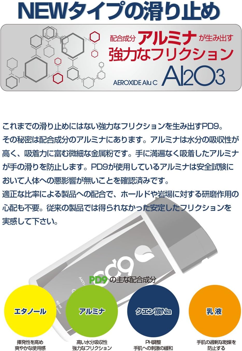 PD9 GRIP用滑り止め （液体タイプ） 【60ml/日本製】