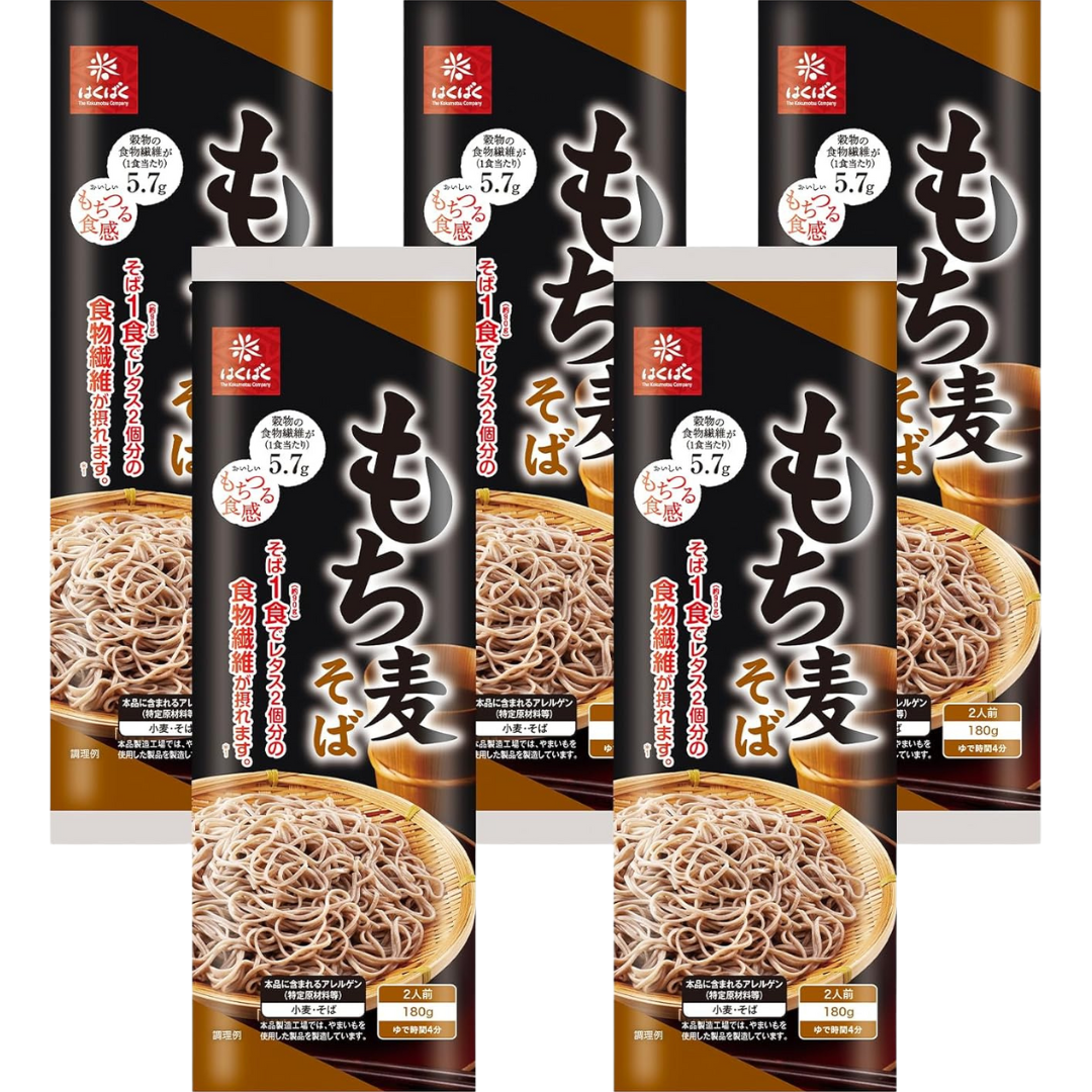 はくばく もち麦そば 180g（2食分）