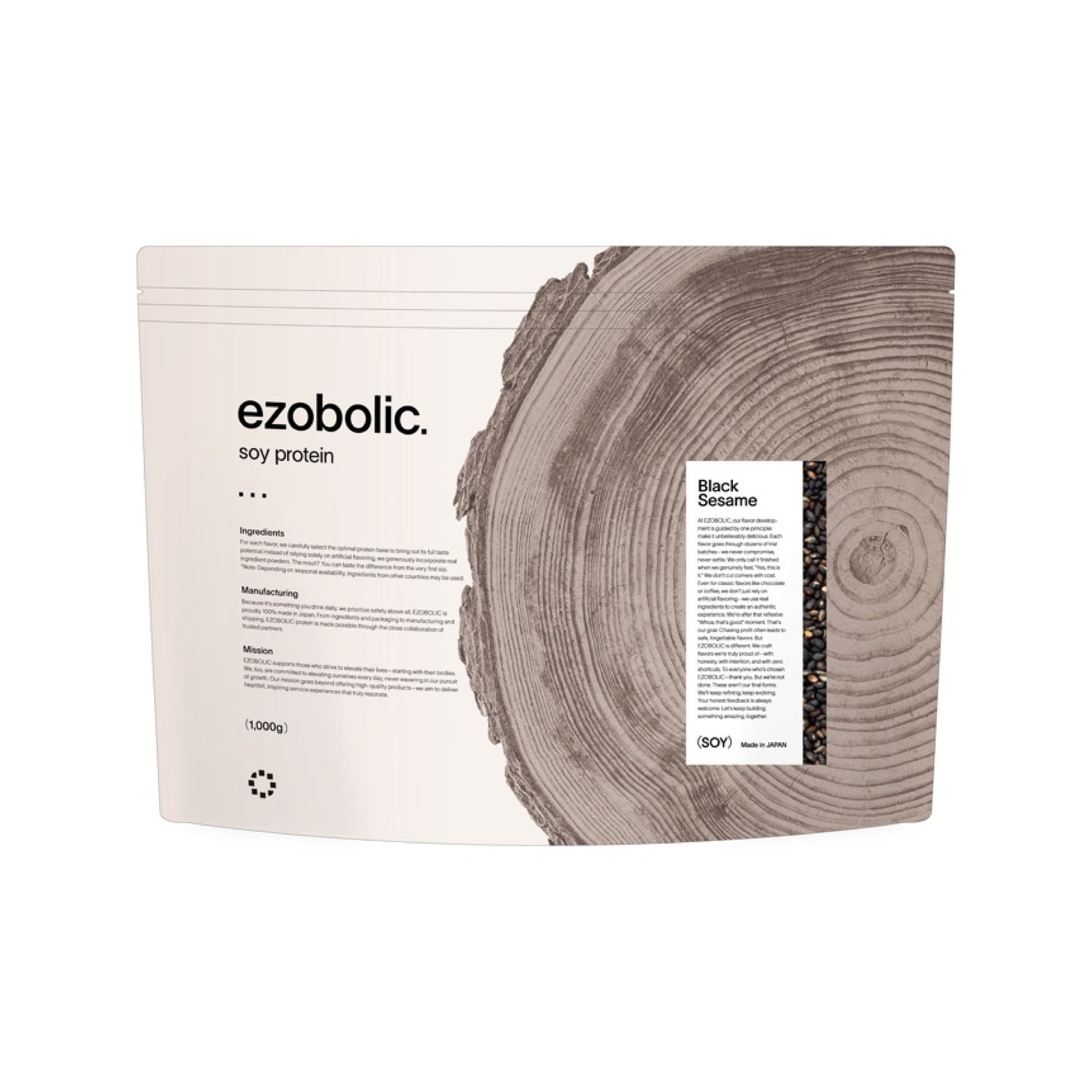 ezobolicソイプロテイン 黒ごま風味 【予約販売受付中／※期間限定リリース記念価格】 →7月上旬順次発送