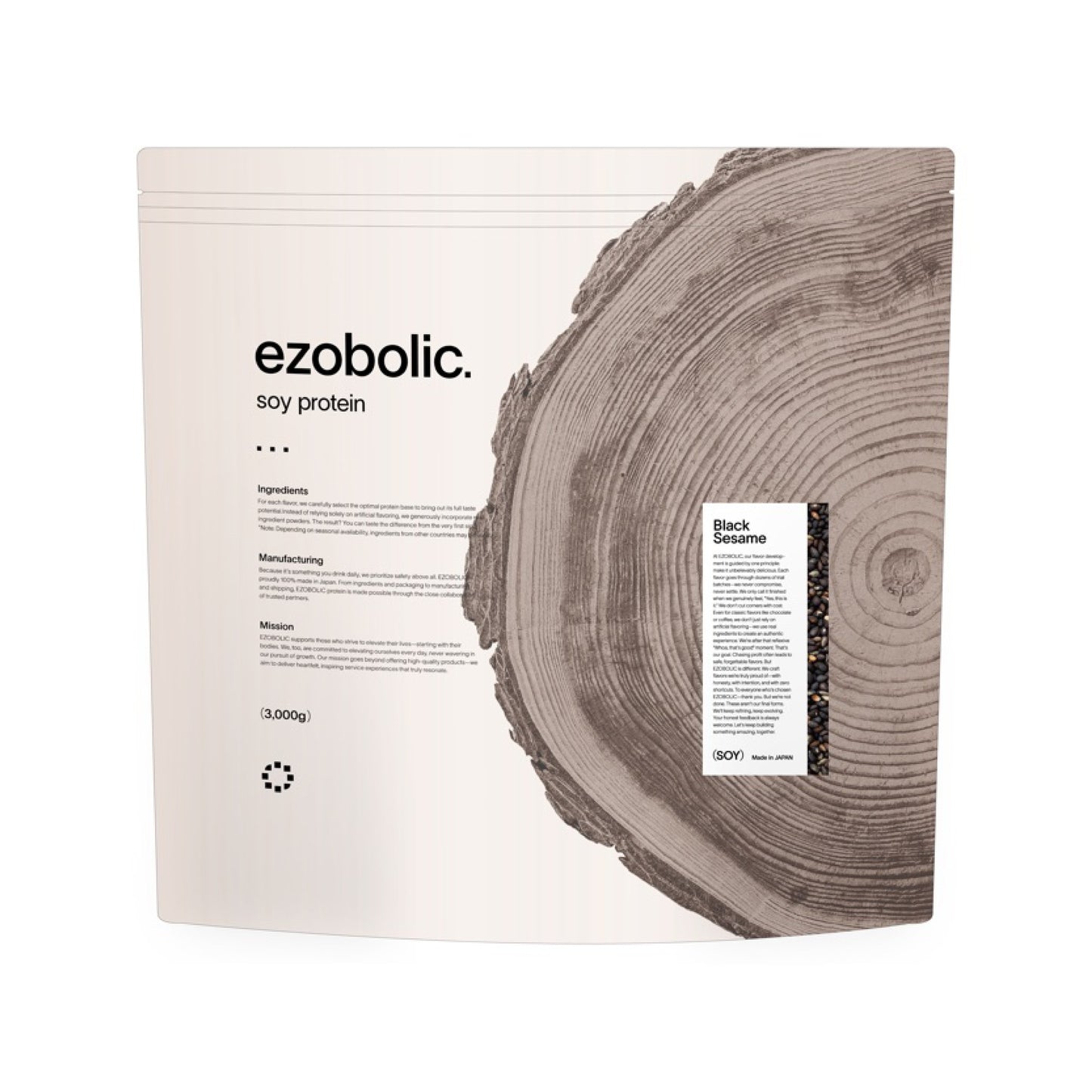 ezobolicソイプロテイン 黒ごま風味 【予約販売受付中／※期間限定リリース記念価格】 →7月上旬順次発送