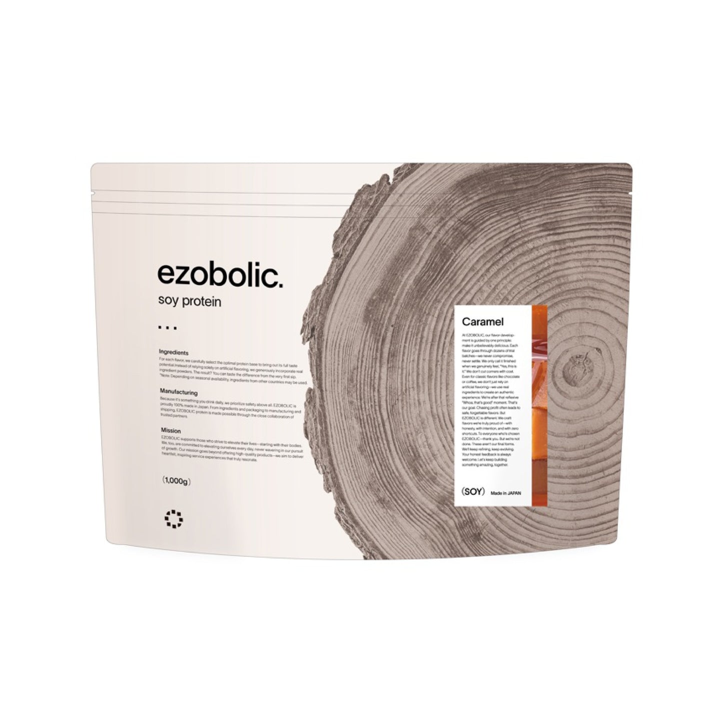 ezobolicソイプロテイン キャラメル風味 【予約販売受付中／※期間限定リリース記念価格】 →7月上旬順次発送
