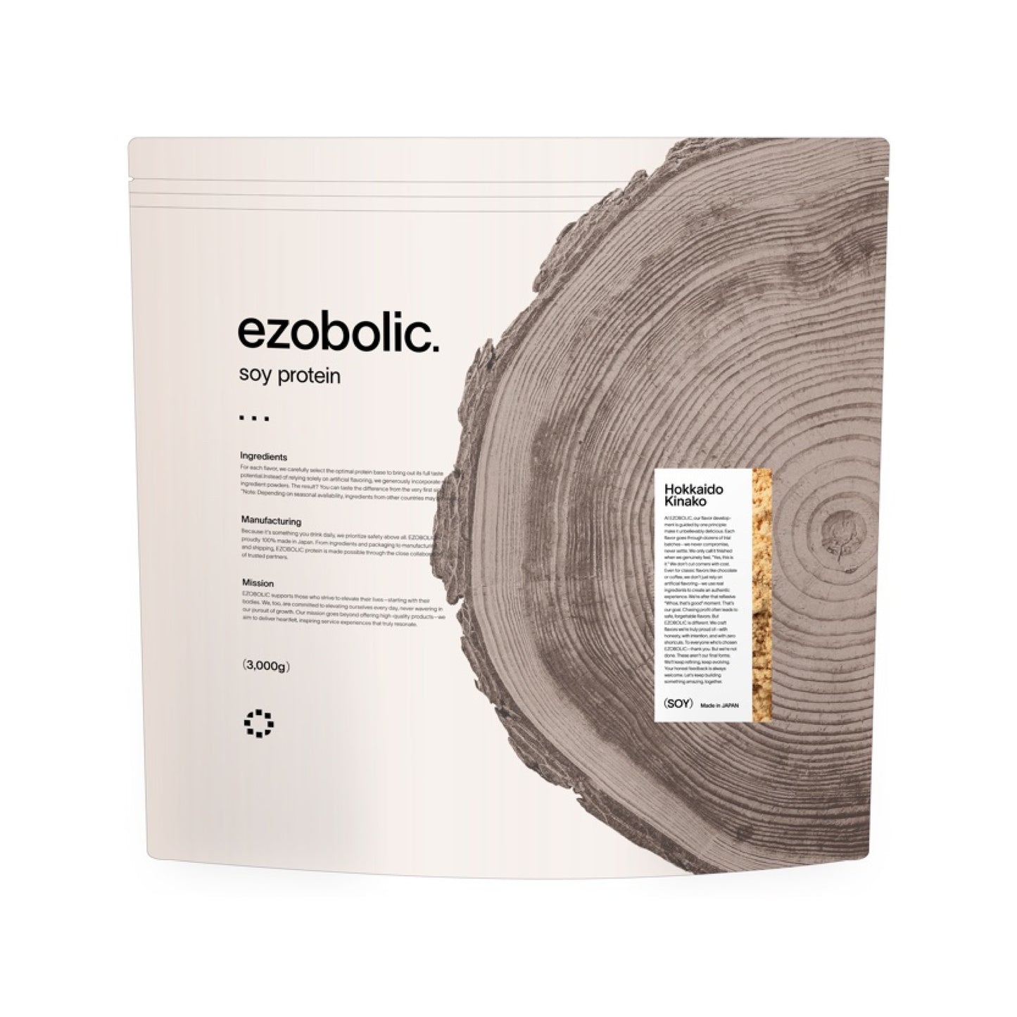 ezobolicソイプロテイン 北海道きなこ風味 【予約販売受付中／※期間限定リリース記念価格】 →7月上旬順次発送