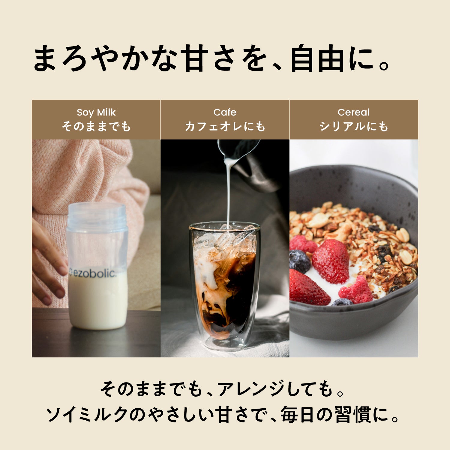 ezobolicソイプロテイン ソイミルク風味