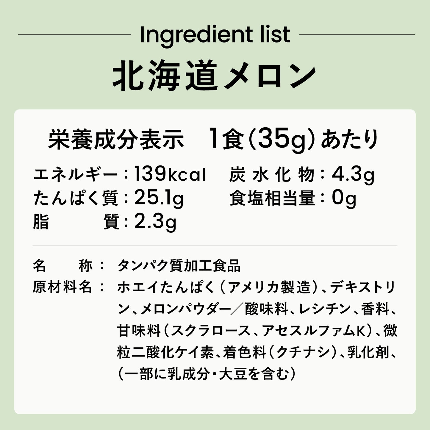 ezobolicプロテイン　WPC100% 北海道メロン