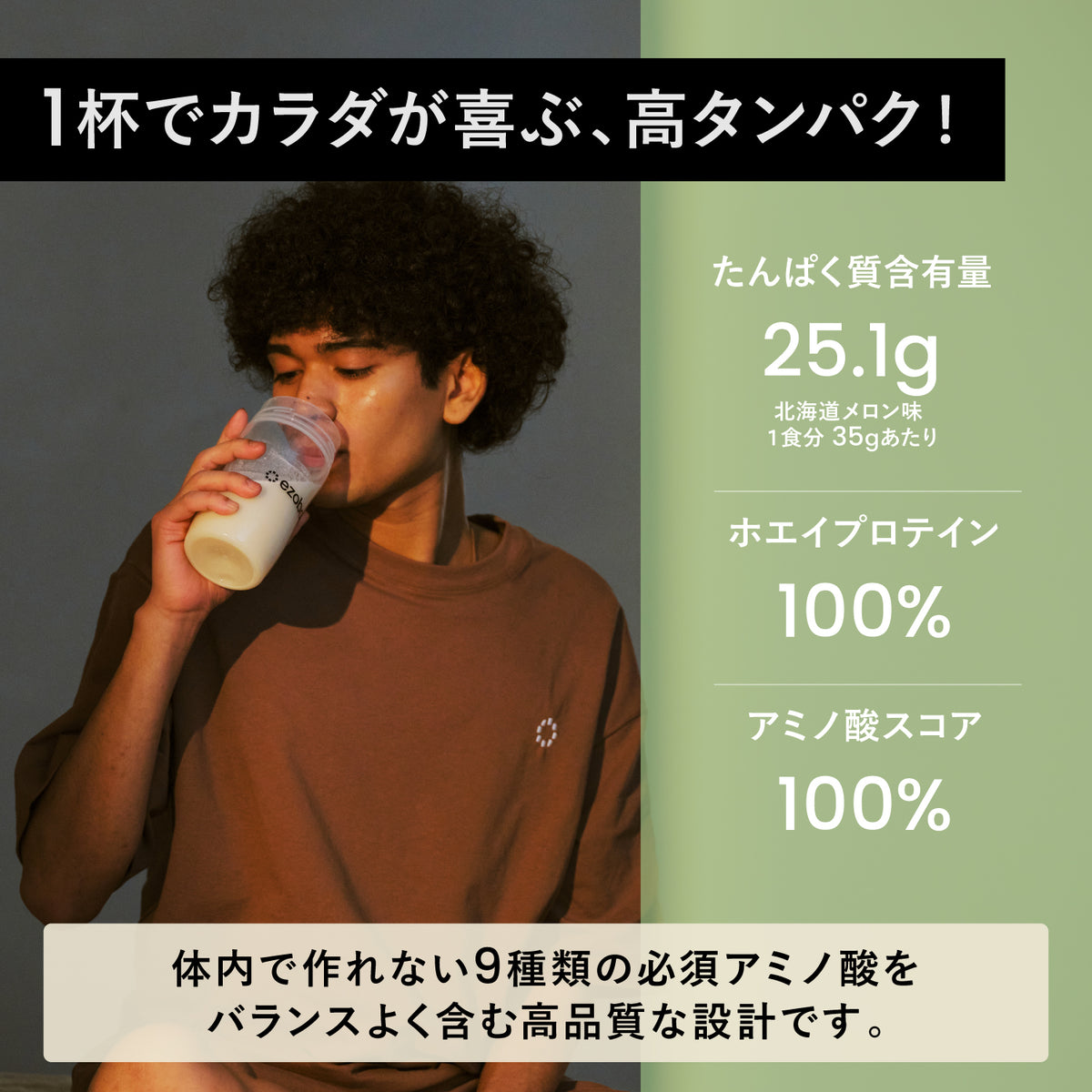 ezobolicプロテイン　WPC100% 北海道メロン