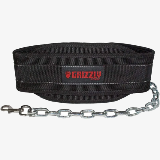 【本気のトレーニーに贈る】 GRIZZLYナイロンディッピングベルト （耐荷重40kg）