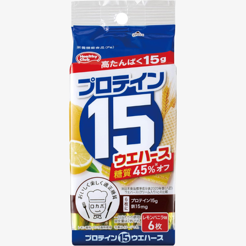 プロテイン15ウエハース カカオ／レモンバニラ