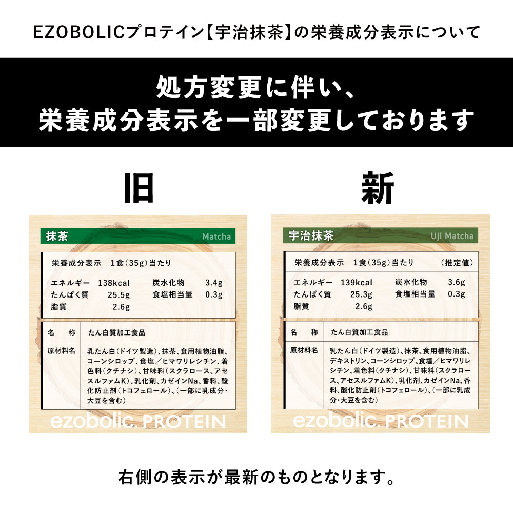 EZOBOLICプロテイン　WPC100% 宇治抹茶
