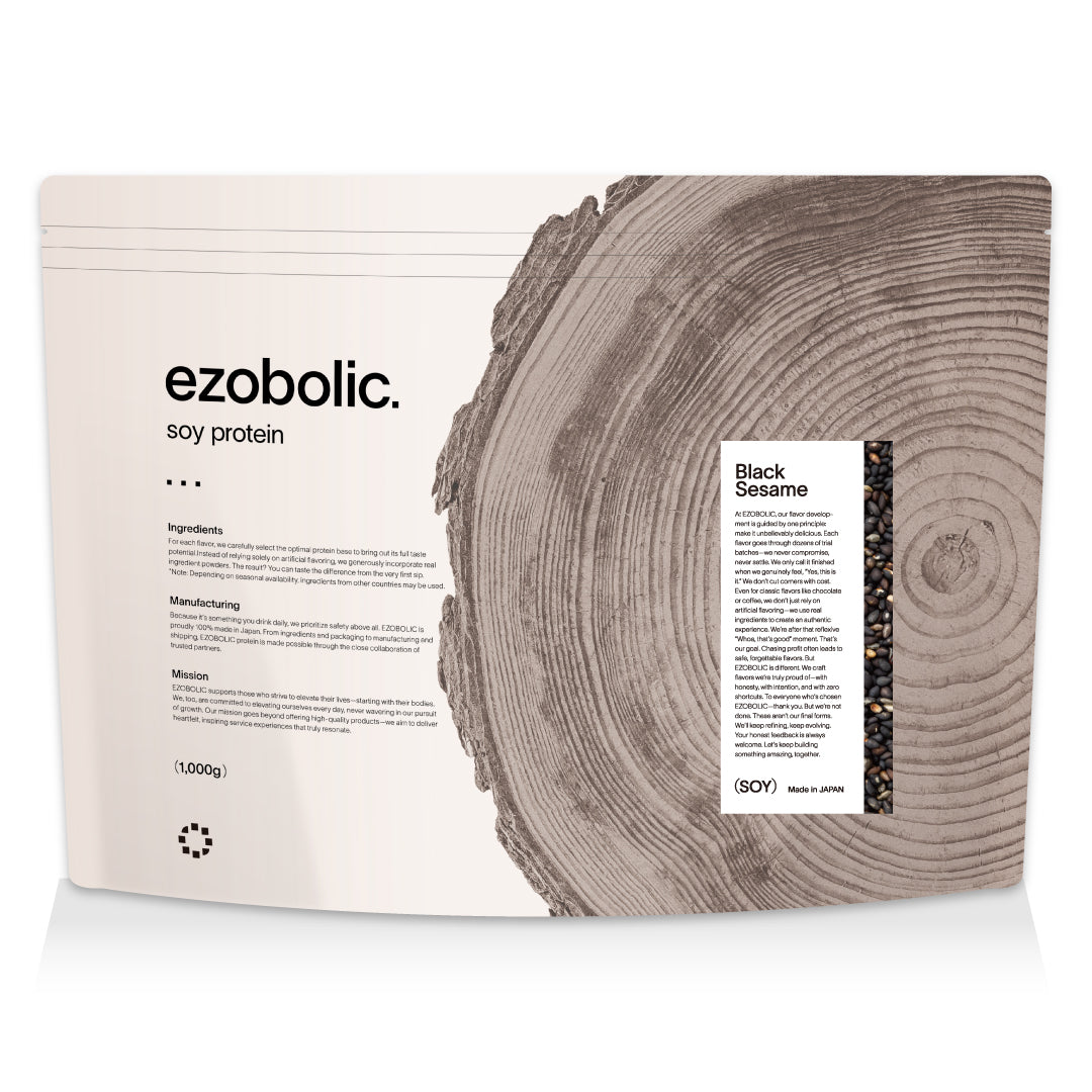 ezobolicソイプロテイン 黒ごま風味 【予約販売受付中／※期間限定リリース記念価格】 →7月上旬順次発送